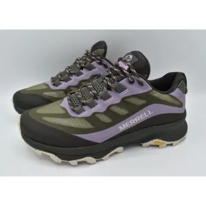 Merrell Womens Size 7 MOAB Lichen Speed Purple Black Hiking Shoes Sneakers