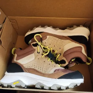 Merrell Women's Speed Solo Mid WP Pink/Purple and Tan Hiking Shoes