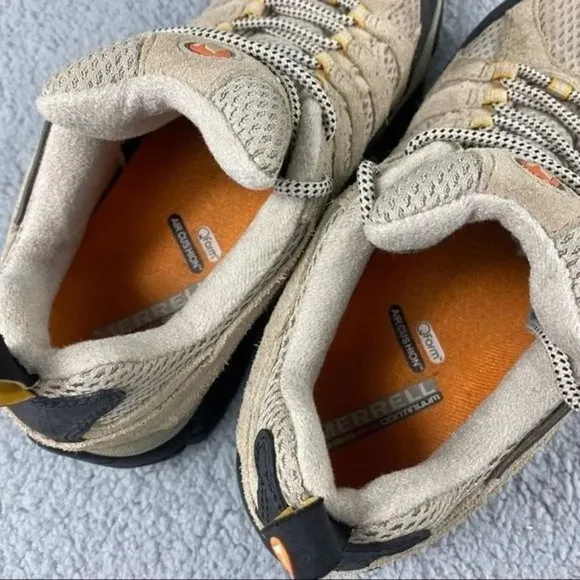 MERRELL MOAB VENTILATOR Shoes Taupe Athletic Hiking Lace Up‎ Womens Size 8.5