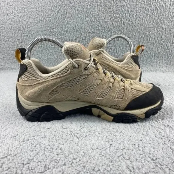 MERRELL MOAB VENTILATOR Shoes Taupe Athletic Hiking Lace Up‎ Womens Size 8.5