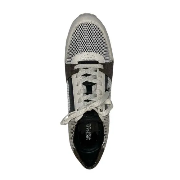 Michael Kors Women's Billie Trainer Sneakers White Black Size 10