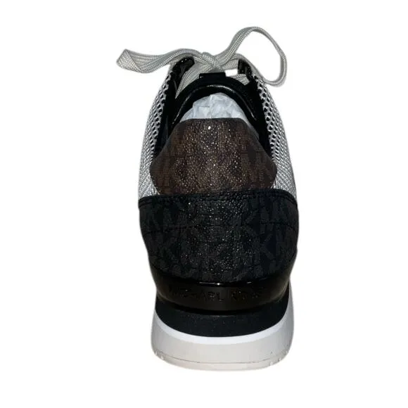 Michael Kors Women's Billie Trainer Sneakers White Black Size 10