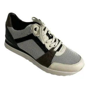 Michael Kors Women's Billie Trainer Sneakers White Black Size 10