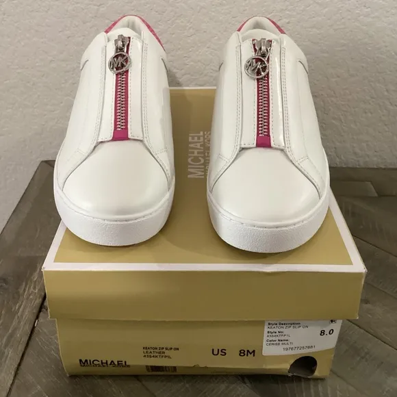 MICHAEL Michael Kors Women's Keaton Zip Slip-On Sneakers, size 8