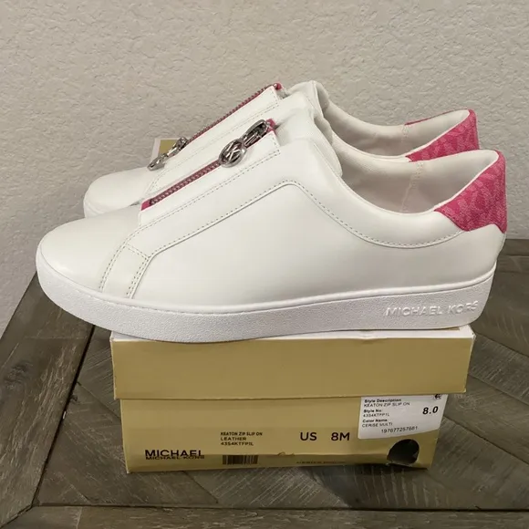 MICHAEL Michael Kors Women's Keaton Zip Slip-On Sneakers, size 8