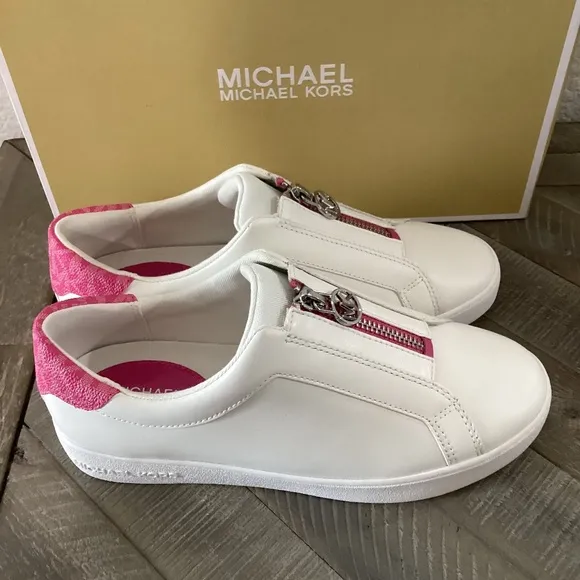 MICHAEL Michael Kors Women's Keaton Zip Slip-On Sneakers, size 8