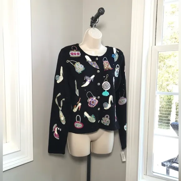 Michael Simon Long Sleeve Button Down Cardigan  Women’s Small  NWT!