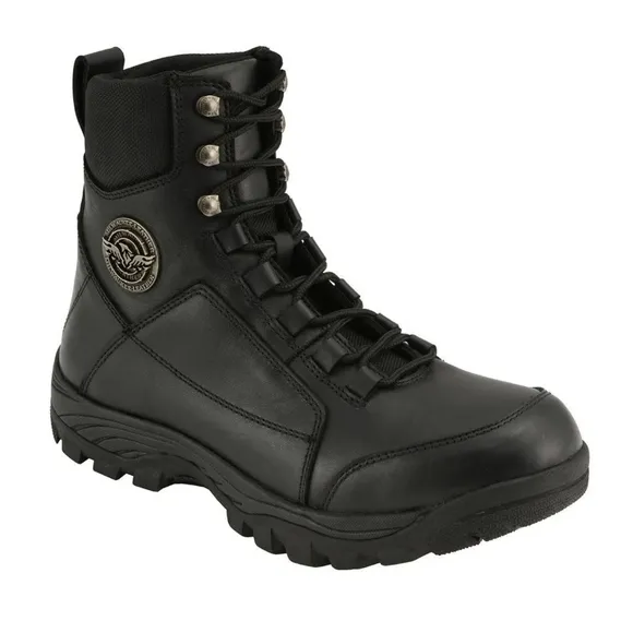 Milwaukee Leather Lace-Up Tactical Boot Round Toe  Black sz 9Men 10-10.5women