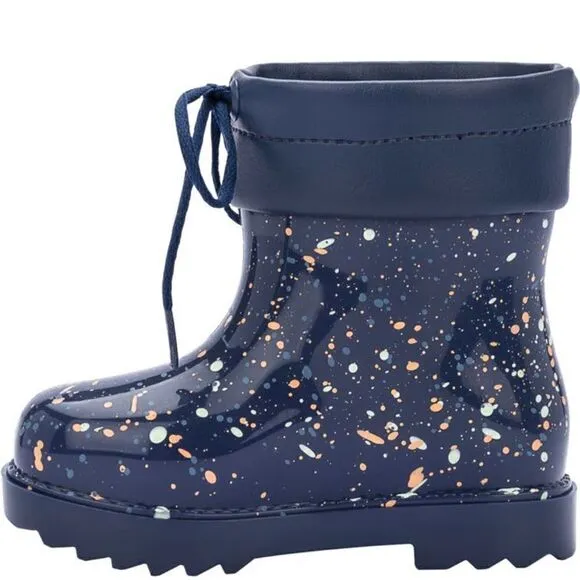 Mini Melissa kids water resistant  rain comfy boot size 2 new