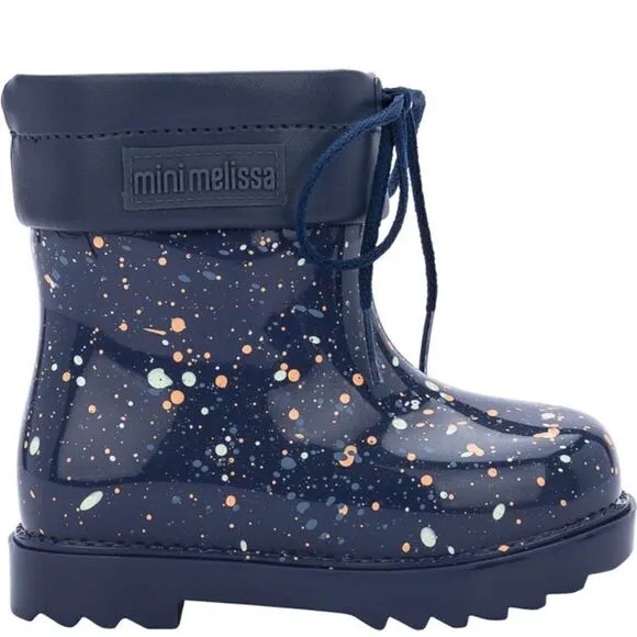 Mini Melissa kids water resistant  rain comfy boot size 2 new