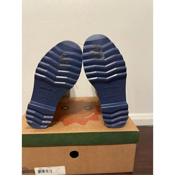 Mini Melissa kids water resistant  rain comfy boot size 2 new