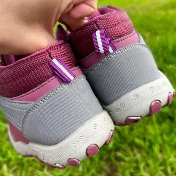 Mishansha girls hiking shoes elastic band adjustable buckle