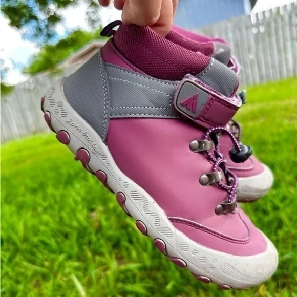 Mishansha girls hiking shoes elastic band adjustable buckle
