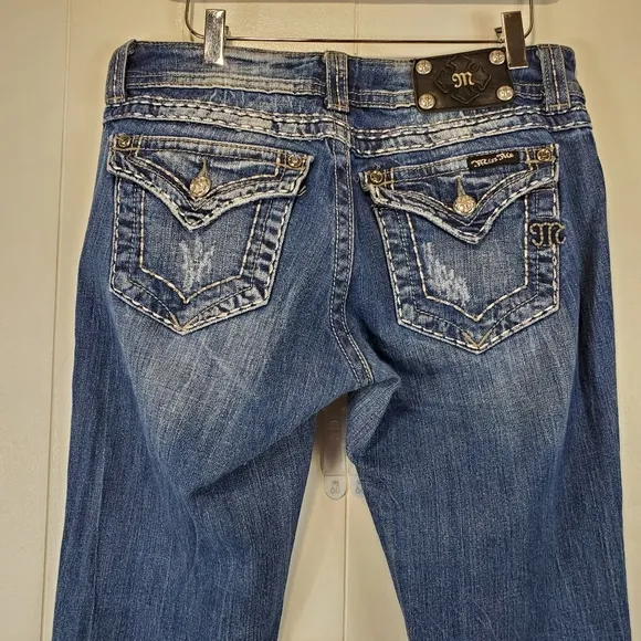 Miss me boot cut bling jeans size 28