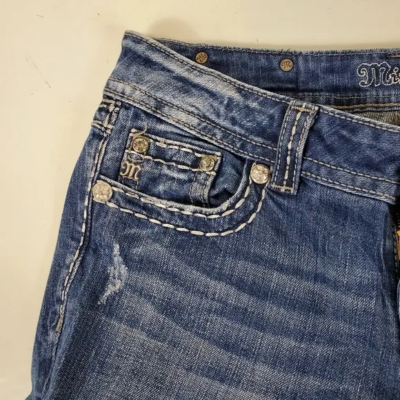 Miss me boot cut bling jeans size 28