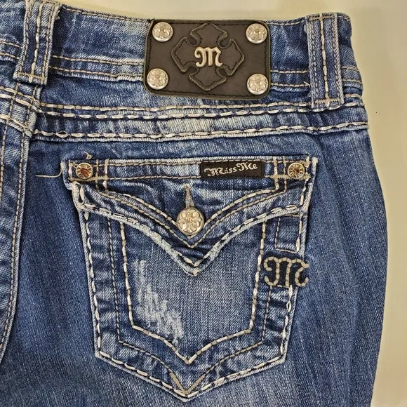 Miss me boot cut bling jeans size 28