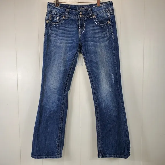 Miss me boot cut bling jeans size 28