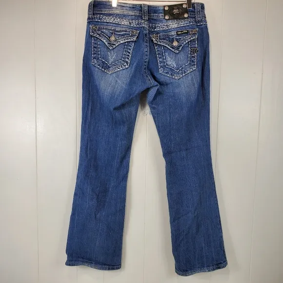 Miss me boot cut bling jeans size 28