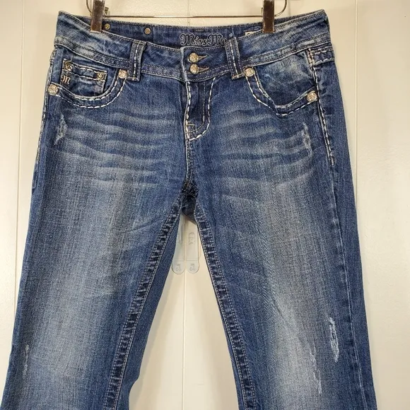 Miss me boot cut bling jeans size 28