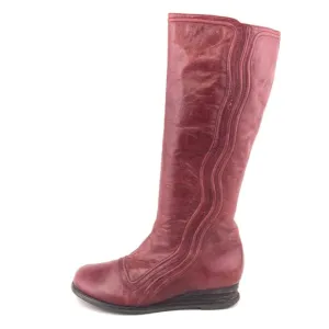 Miz Mooz Billie Red Leather Tall Boots 9M