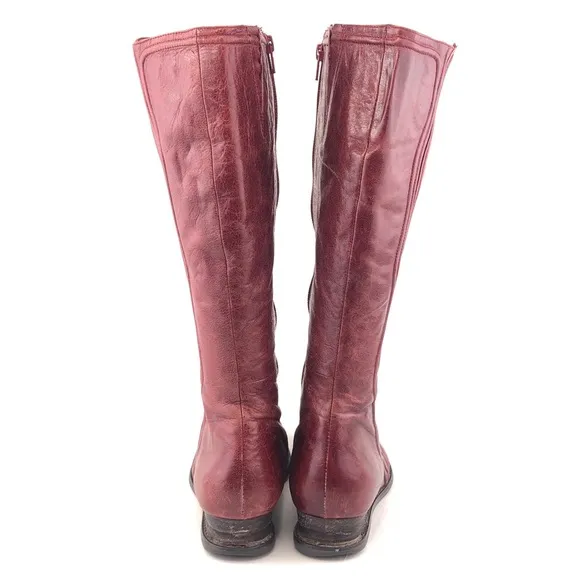 Miz Mooz Billie Red Leather Tall Boots 9M