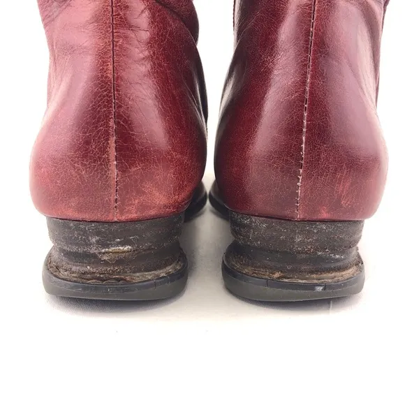 Miz Mooz Billie Red Leather Tall Boots 9M