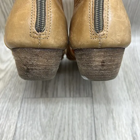 Miz Mooz Cassie Leather Heeled Buckle Sandals Shoes