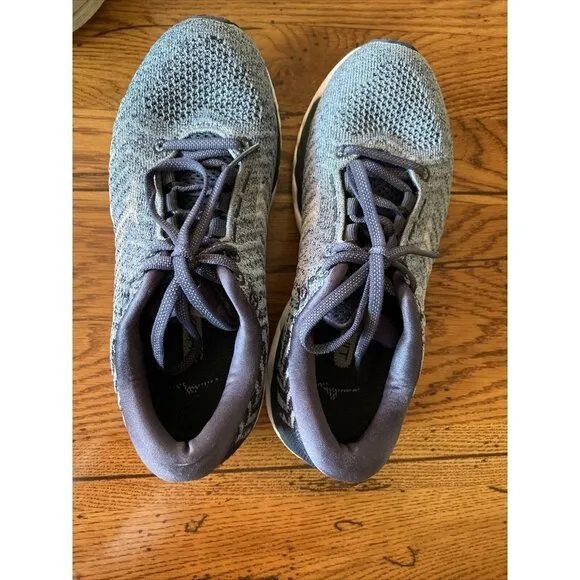 𝅺mizuno Men's Wave Sky Waveknit 3 Running Shoe Grey Shoes Sneakers Size 7