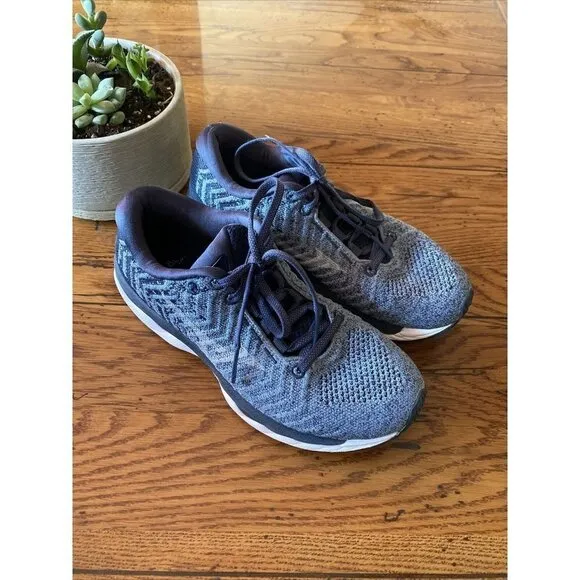 𝅺mizuno Men's Wave Sky Waveknit 3 Running Shoe Grey Shoes Sneakers Size 7