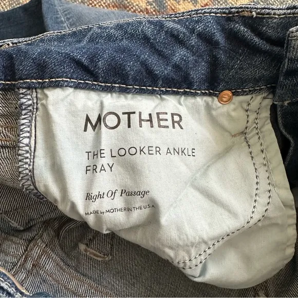 Mother Denim The Looker Ankle Fray in Right of Passage 24