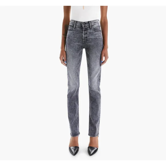 Mother The Pixie Dazzler Skimp Jeans Skinny Jeans Washed Black Train Stops Sz 26