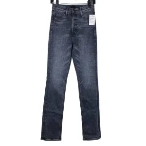 Mother The Pixie Dazzler Skimp Jeans Skinny Jeans Washed Black Train Stops Sz 26