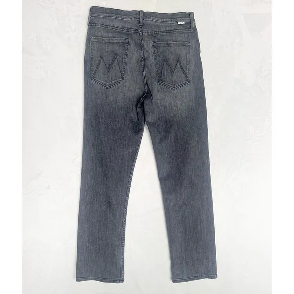 MOTHER THE TOMCAT ANKLE JEANS SIZE 32 BUTTON FLY GRAY