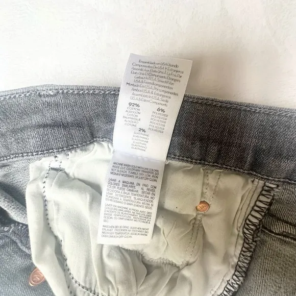 MOTHER THE TOMCAT ANKLE JEANS SIZE 32 BUTTON FLY GRAY