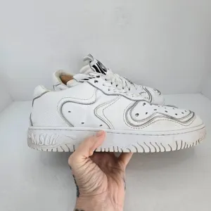 MSCHF | Super Normal 2 white leather sporty low-top sneakers | MENS 12