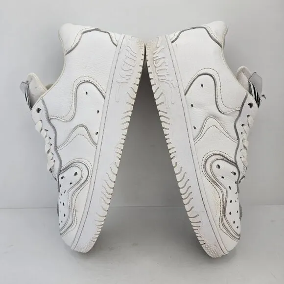 MSCHF | Super Normal 2 white leather sporty low-top sneakers | MENS 12