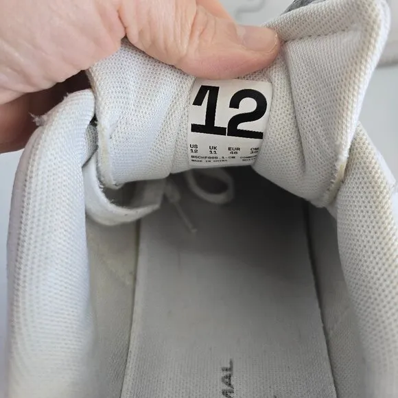MSCHF | Super Normal 2 white leather sporty low-top sneakers | MENS 12