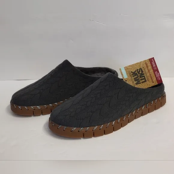 MUK LUKS NWT Women's Flexi Long Island Memory Foam Charcoal gray women size 🔥