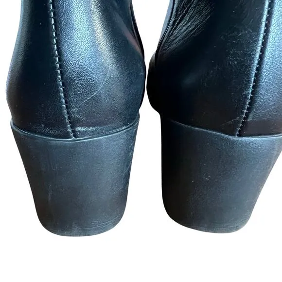 Munro American  Black Robynette Booties Ankle Boots Size 7.5 W Wide