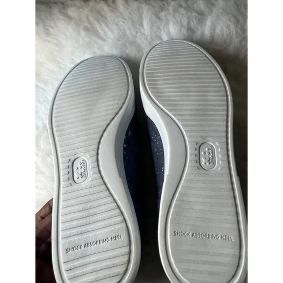 Munro Denim Gabbie Metallic Leather Sneaker Women Shoes 9.5M