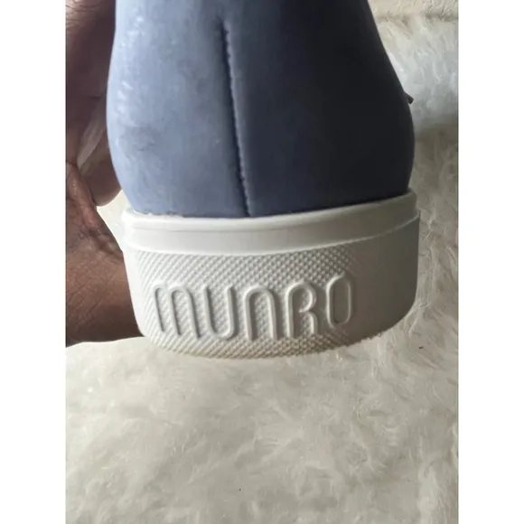 Munro Denim Gabbie Metallic Leather Sneaker Women Shoes 9.5M