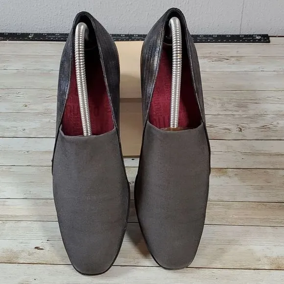 Munro Billee Grey Lizard Leather/Grey Fabric‎ Heels Pumps Shoes M310878 Size 9½