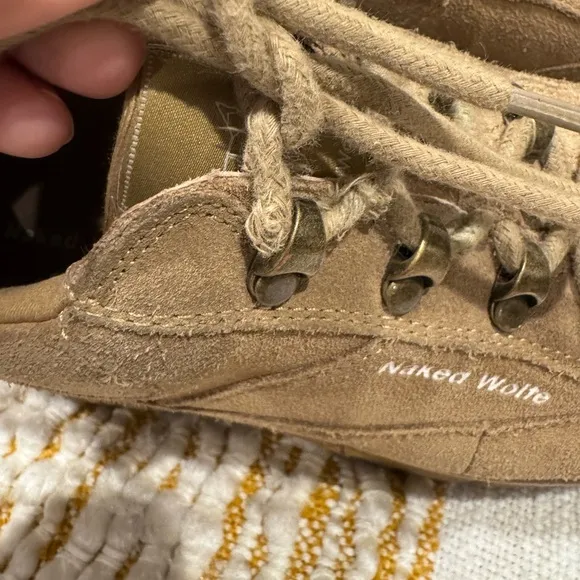 Naked Wolfe Sporty Tan/Brown Platform Sneakers Size 9