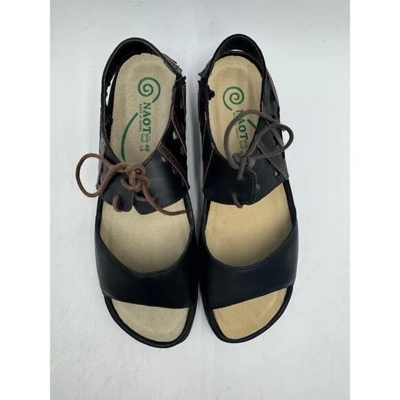 Naot MANGERE Women's NWD Sandal Pecan Brown EU Size 40 Regular (11162)