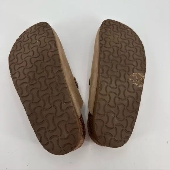 Naot Tan Suede Clogs Slip On Shoes Size 40 FLAWS