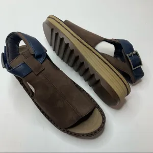 NAOT Verbena Brown Leather Cutout Sandals