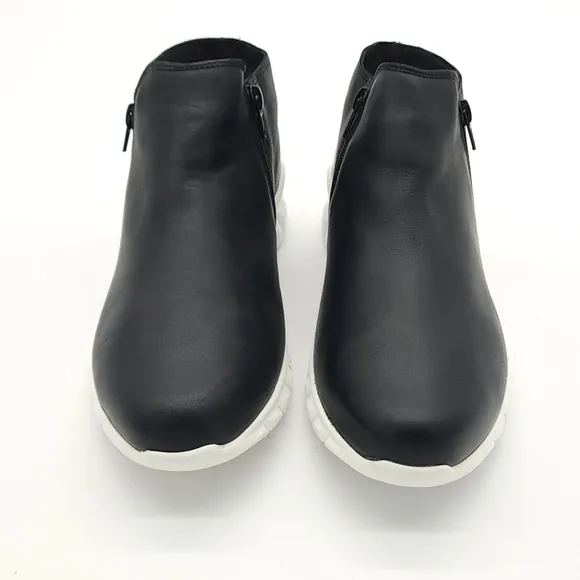 Naot Zodiac Women's Black Leather Dual-Zip Sneaker Boots Size 10 EU 41