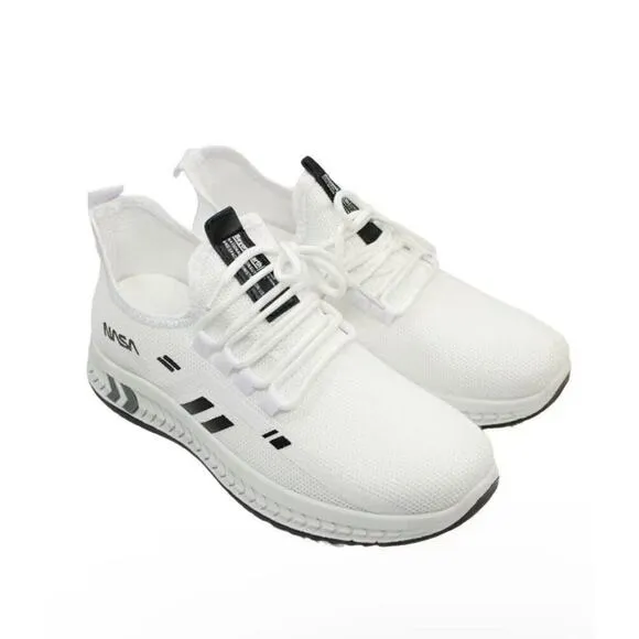 NASA Men’s Sport Shoes CSK2023 US 11 White/Black Running Shoes Athletic Y2k