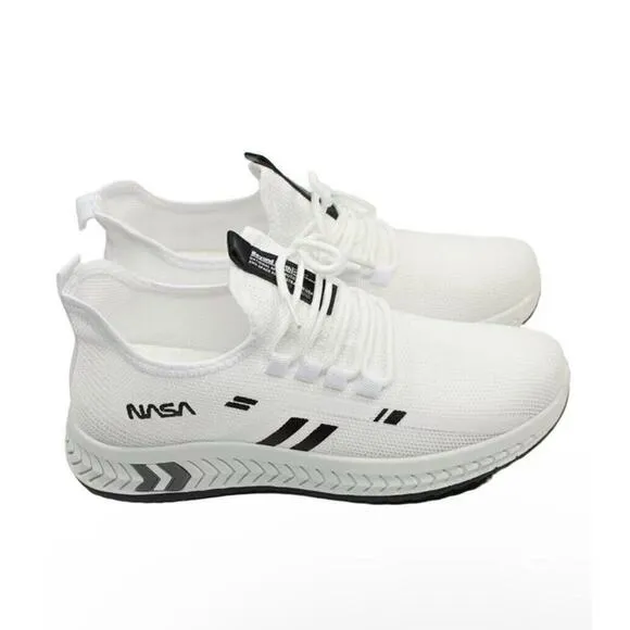 NASA Men’s Sport Shoes CSK2023 US 11 White/Black Running Shoes Athletic Y2k