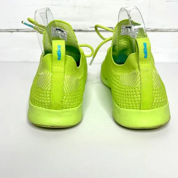 Native AP Mercury Liteknit Lime Green Sneakers Shoe Size 9